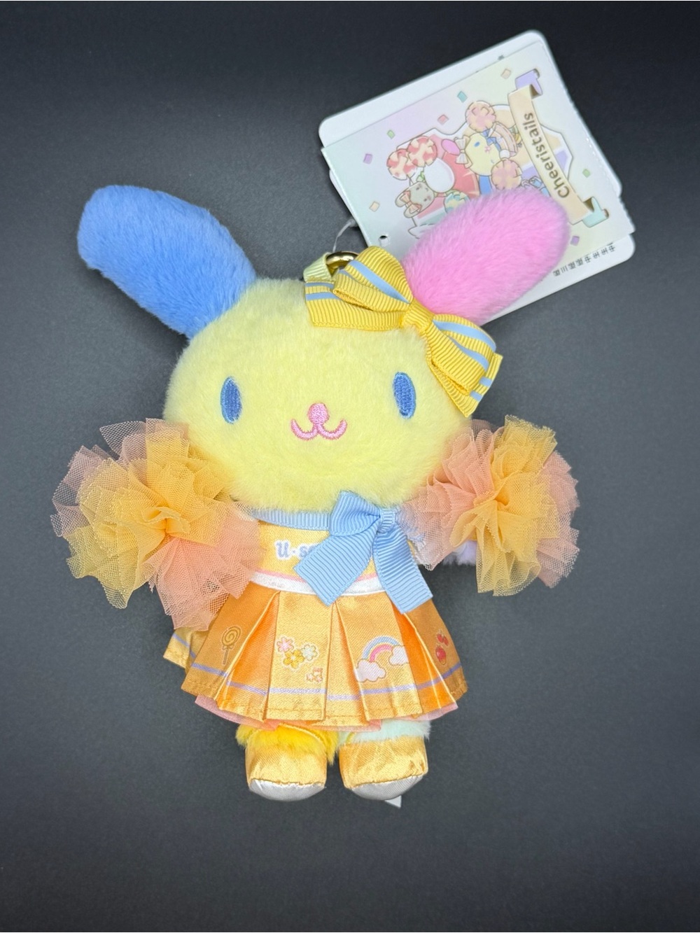 Sanrio U*SA*HA*NA with Cheerleader outfit Plush /keychain us29